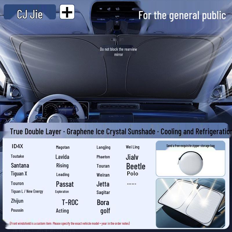 Car Sunshade Windshield Heat Insulation Blackout Curtain All Car Series