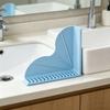 1/2Pcs Silicone Shower Splash Guard with Suction Cup Waterproof Kitchen Sink Bathroom Shower Bathtub Corner Water Blocking Baffle Shield