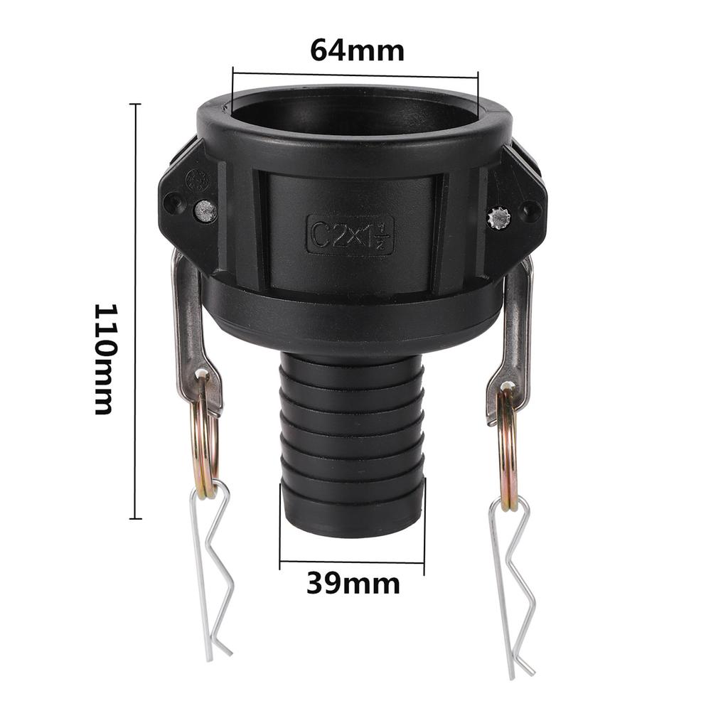Cam Lock Adapter IBC Tank Quick Connect Internal Cam Lock Fitting Type C Polypropylene Cam Lock Fitting Standard Female Fitti