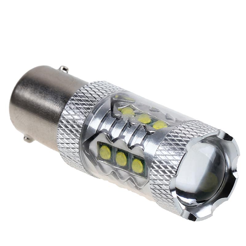 DC 12-24V LED Light Car Lights Super Bright 80W LED SMD 1156 BA15S Backup Light Bulb Car Styling