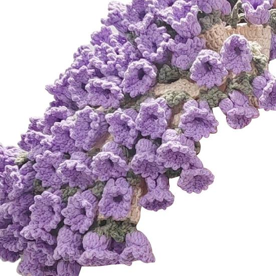 Crochet Flower Blanket Handmade Rose Bouquet Blanket Lily of The Valley Crocheted Bouquet