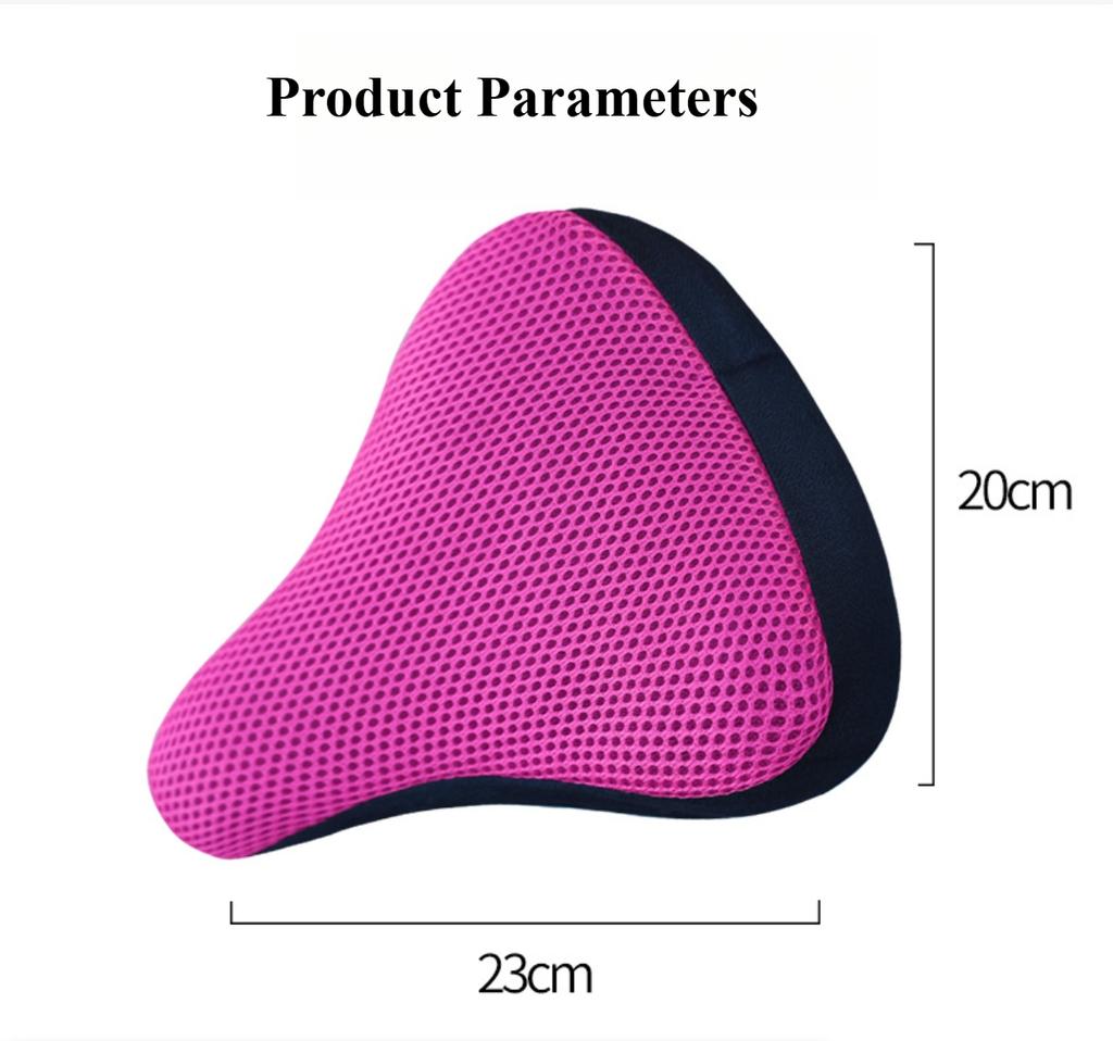 3D Bicycle Saddle Cover Soft Bike Seat Covers Cycling Silicone Seat Cushion Cycling Breathable Saddle Comfortable Bicycle Saddle