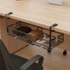 Under Desk Cable Tray Space Saving Hanging Cable Organizer Metal Cord Organizer Easy To Install No Drill Wire Management Tray