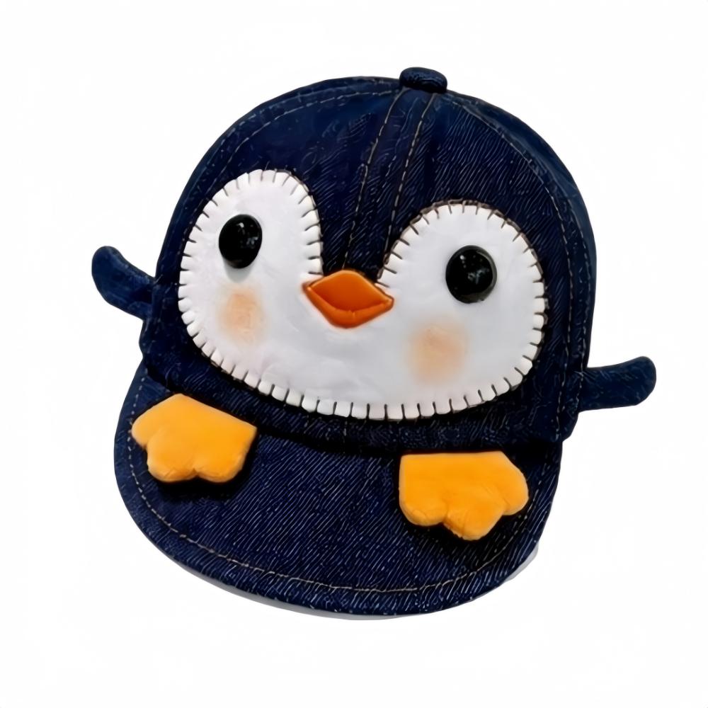 Adjustable Penguin Newborn Baseball Cap Breathable Baby Sun Hat For 6-20 Months