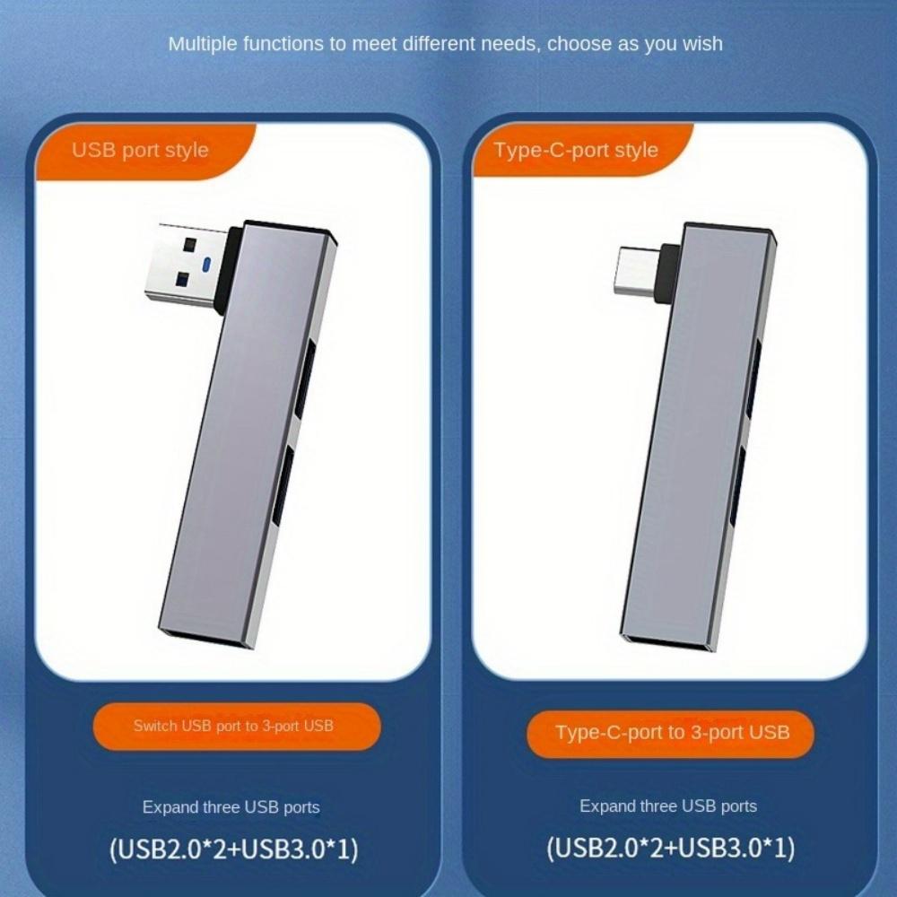 3 In 1 USB C HUB 3.0 Type C 3 Port Multi USB Splitter OTG Adapter For Macbook iPad Pro Air M2 M1 Samsung PC Accessories USB 3.0
