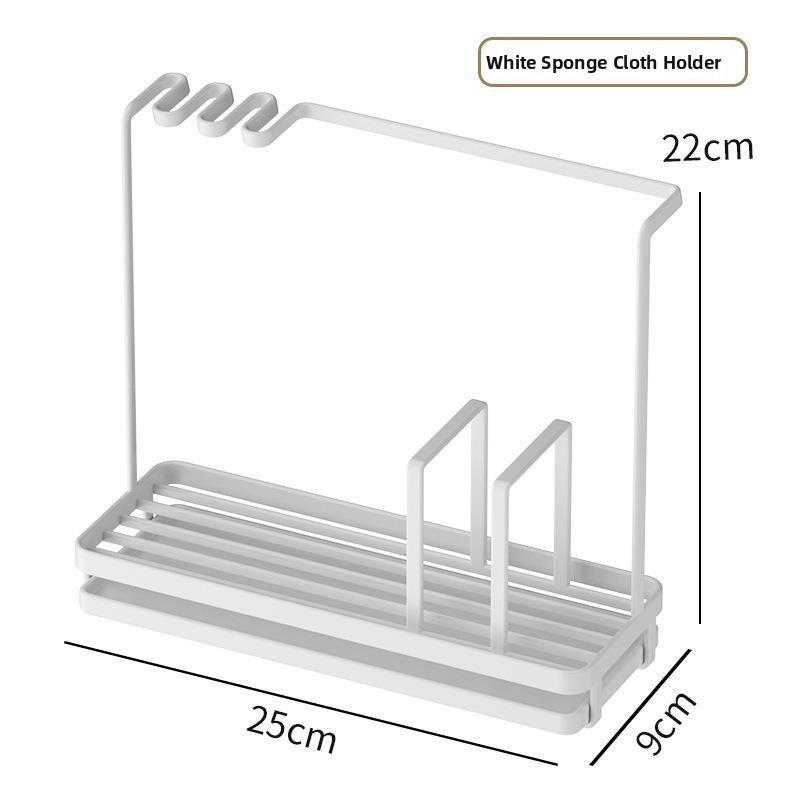 

Kitchen Multi-Function Storage Ra Home Use Soap Holder Towel Holder Sink elf Organizer for Kitchen Accories Racks Organization білий