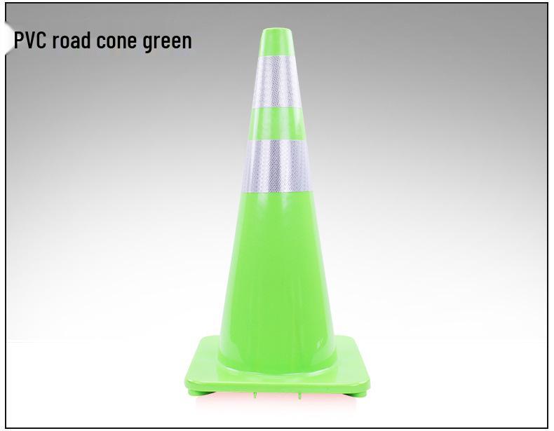 70cm Reflective PVC Road Safety Cone with Rubber Base