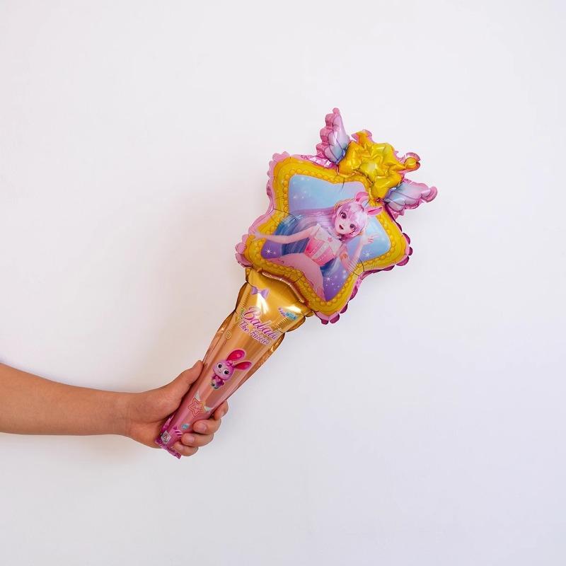 Angel, Fairy, Butterfly Wings, Holding A Stick, Balloon, Girl, Child, Taking Photos, with A Balloon on The Back