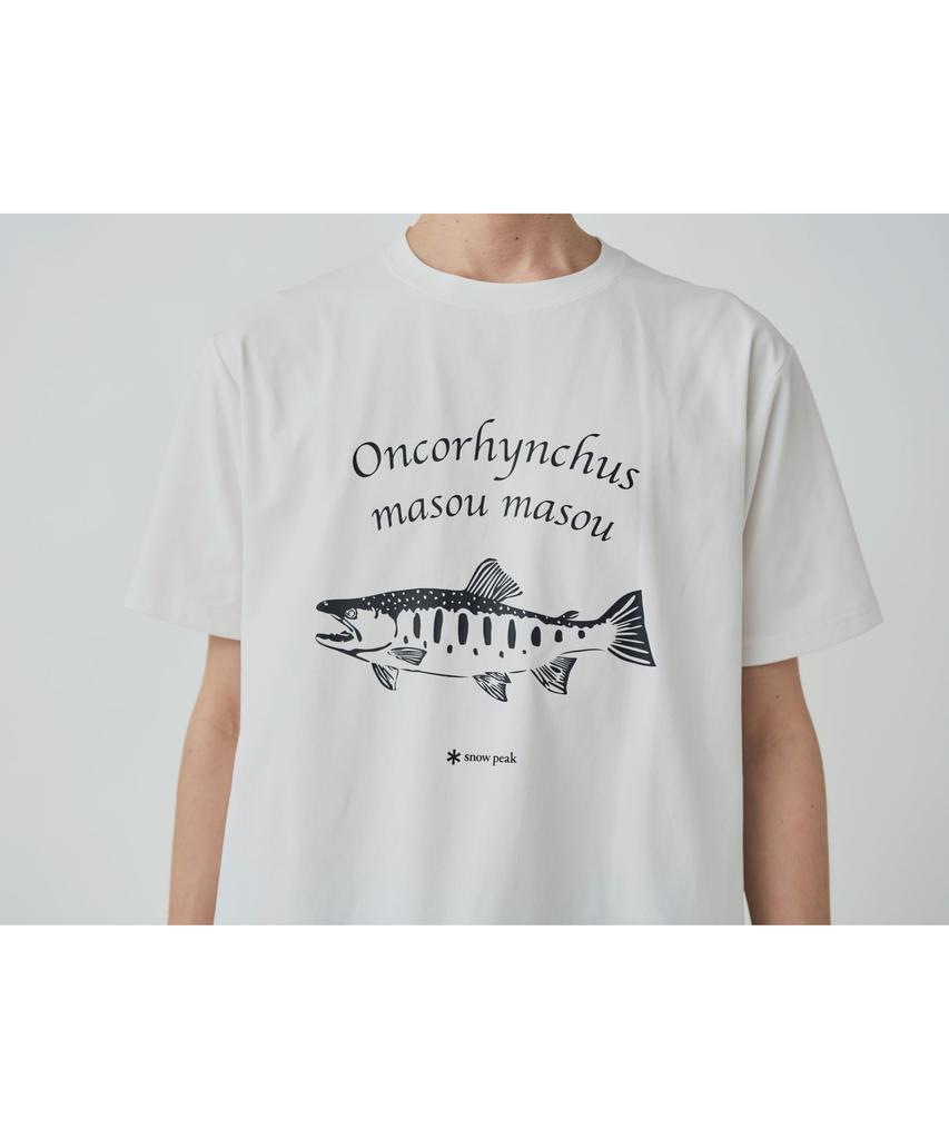 Logo Toned Trout Yamame size LOFF Camping Outdoor Festival [Snow Peak] T-Shirt T-Shirt WHITETT2510-TS02