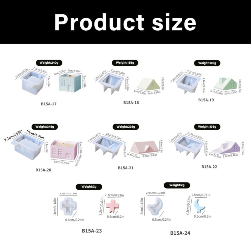 Kaminhaus Kerzenbecher Silikonformen Gipsformen Gussformen Vorratsglasformen Bastelbedarf