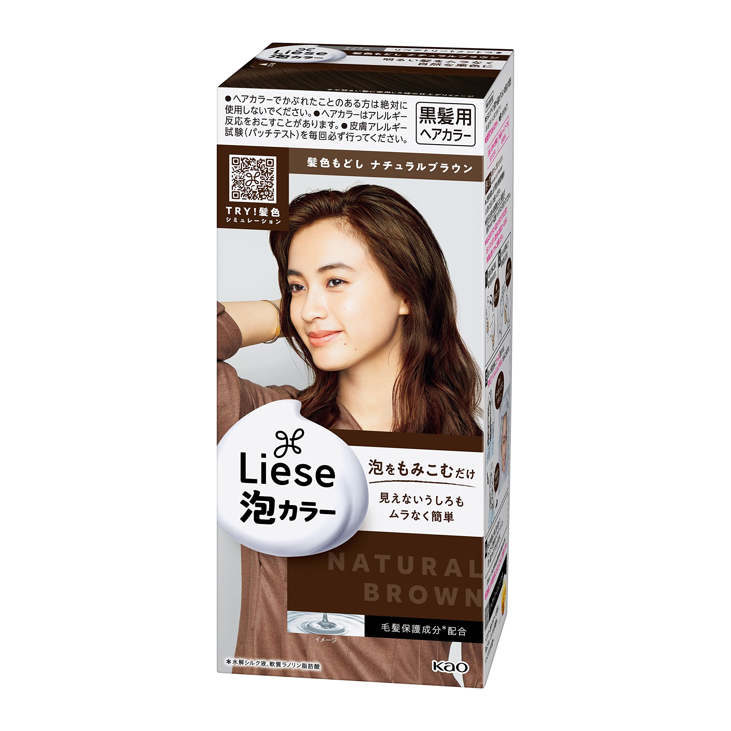 

Liese Foam Hair Natural 108ml Color, Brown, (Quasi-drug)