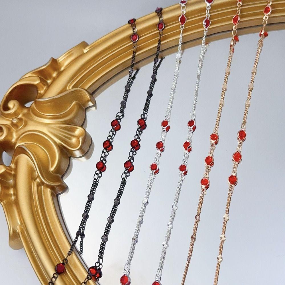 Antiquity Style Jewelry Making Chain 10 Meter Length Rhinestone Charm Pendant  For Girls