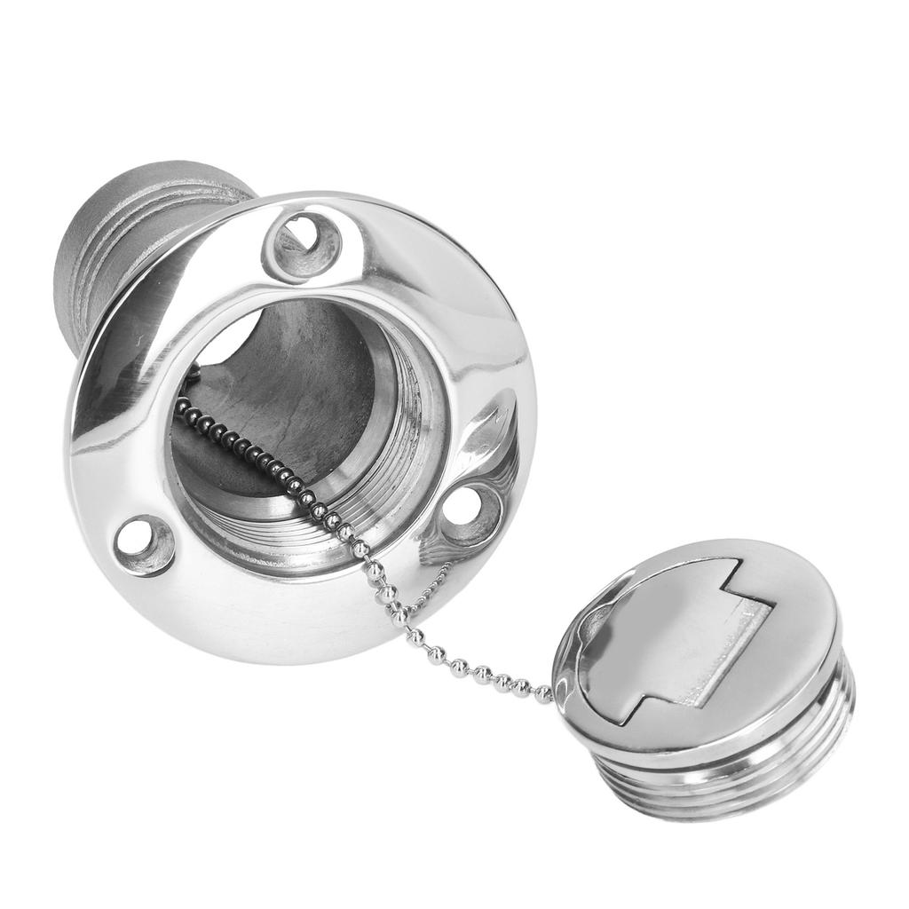 38mm Water Injection Port 316 Stainless Steel Boat Refueling Port Marine Filler AccessoriesFUEL