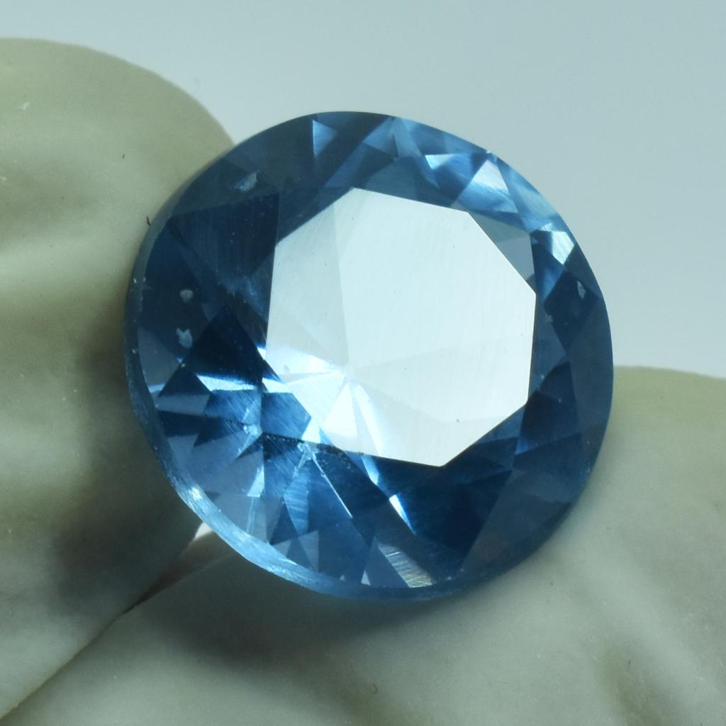 CERTIFIED 6.35 Ct Natural Round Cut Blue Sapphire Earring Size Loose Gemstone SU-902-R