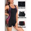 CHARMLEAKS Womens One Piece Swimsuits Boyleg Athletic Swimwear Conservative Training Bathing Suits