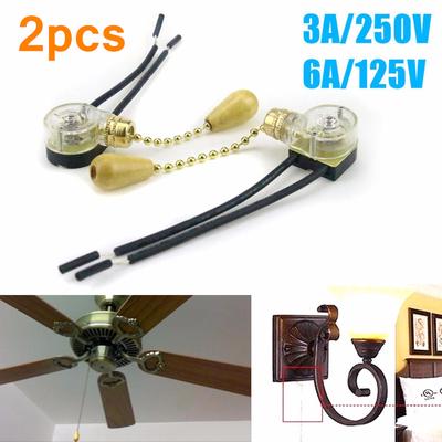 Universal Pull Chain Cord Switch Ceiling Fan Lamp Wall Light Replacement Switches 3a 250v 6a 125v Widely Used For All Lamps Color Clear A Accessories Tools Home Improvement Radio666 Com Universal Pull Chain Cord Switch, Ceiling Fan Pull Chain Switch Replacement