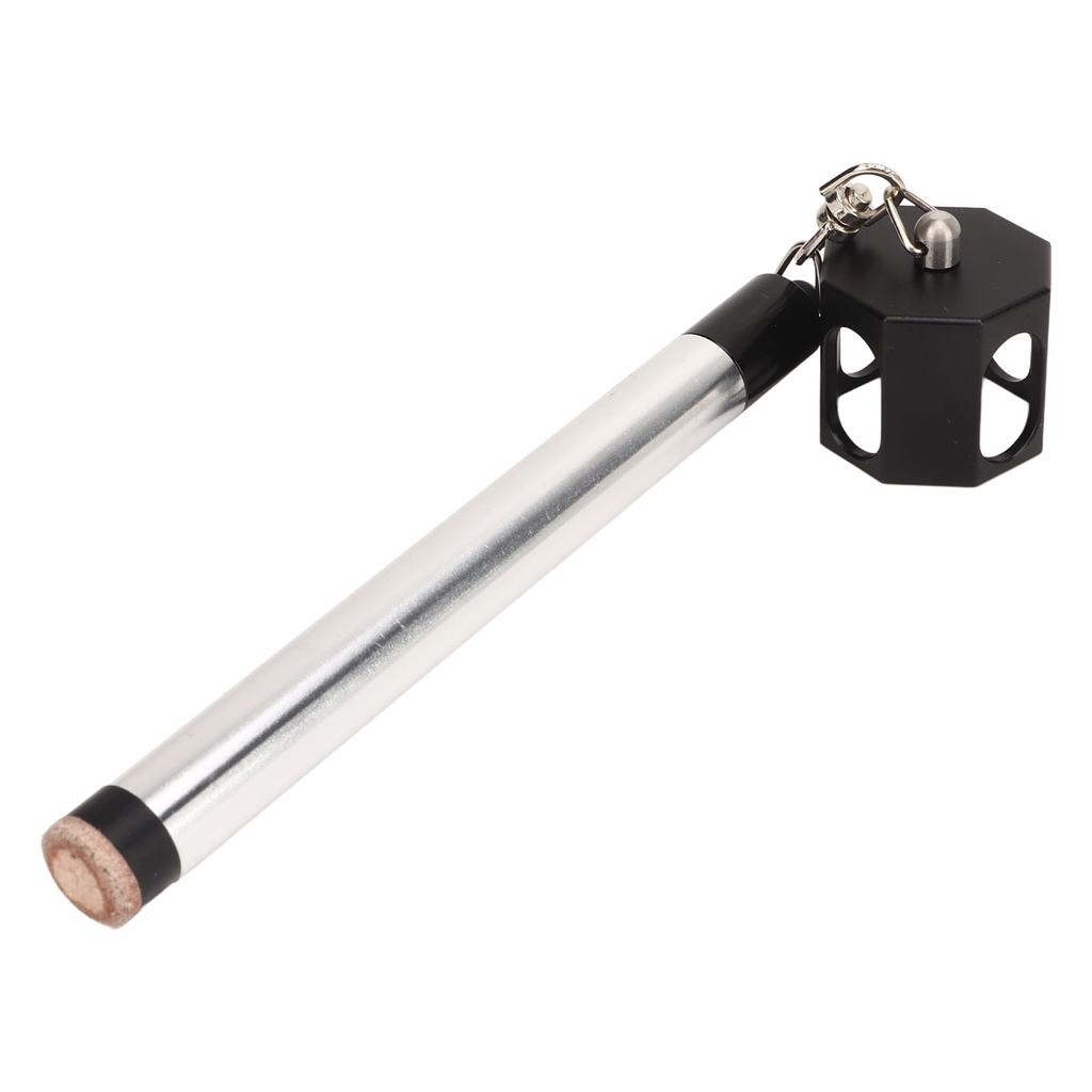 2 In 1 Pool Cue Chalk Holder Billiard Cue Tip Pricker Nonslip Chalk Holder For Billiards Silver Black