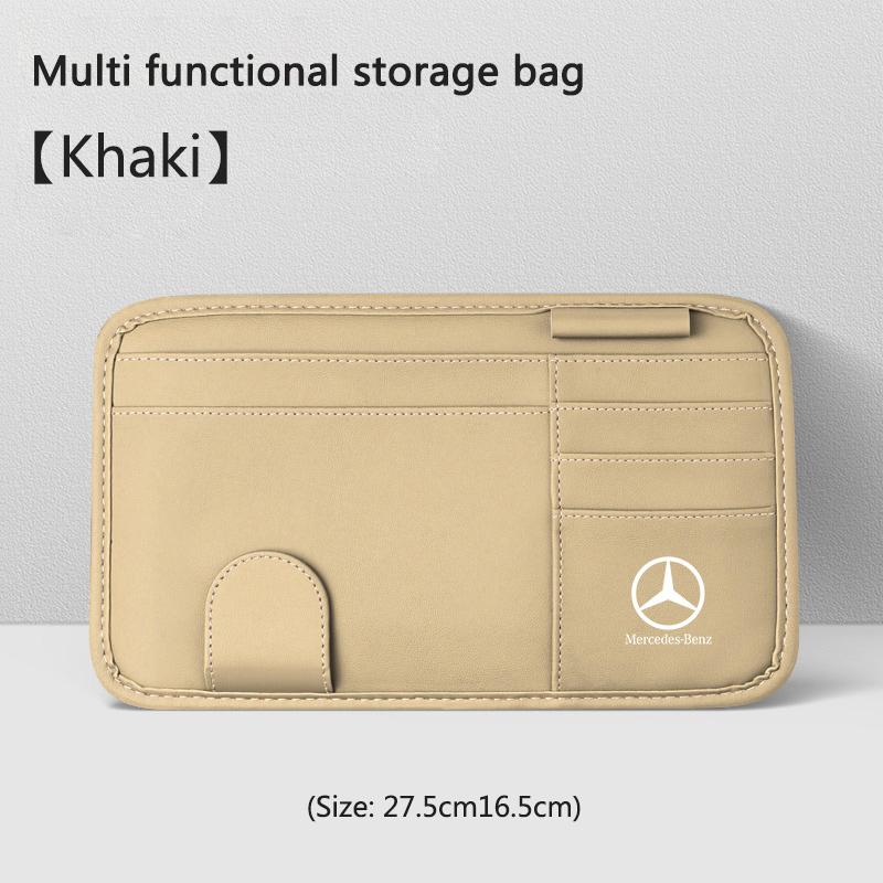 Car Sticker New Car Sunshade Multi-function Storage Bag For Mercedes Benz W205 W204 W203 W212 GLC CLA GLA AMG C180 C200 C300 C63