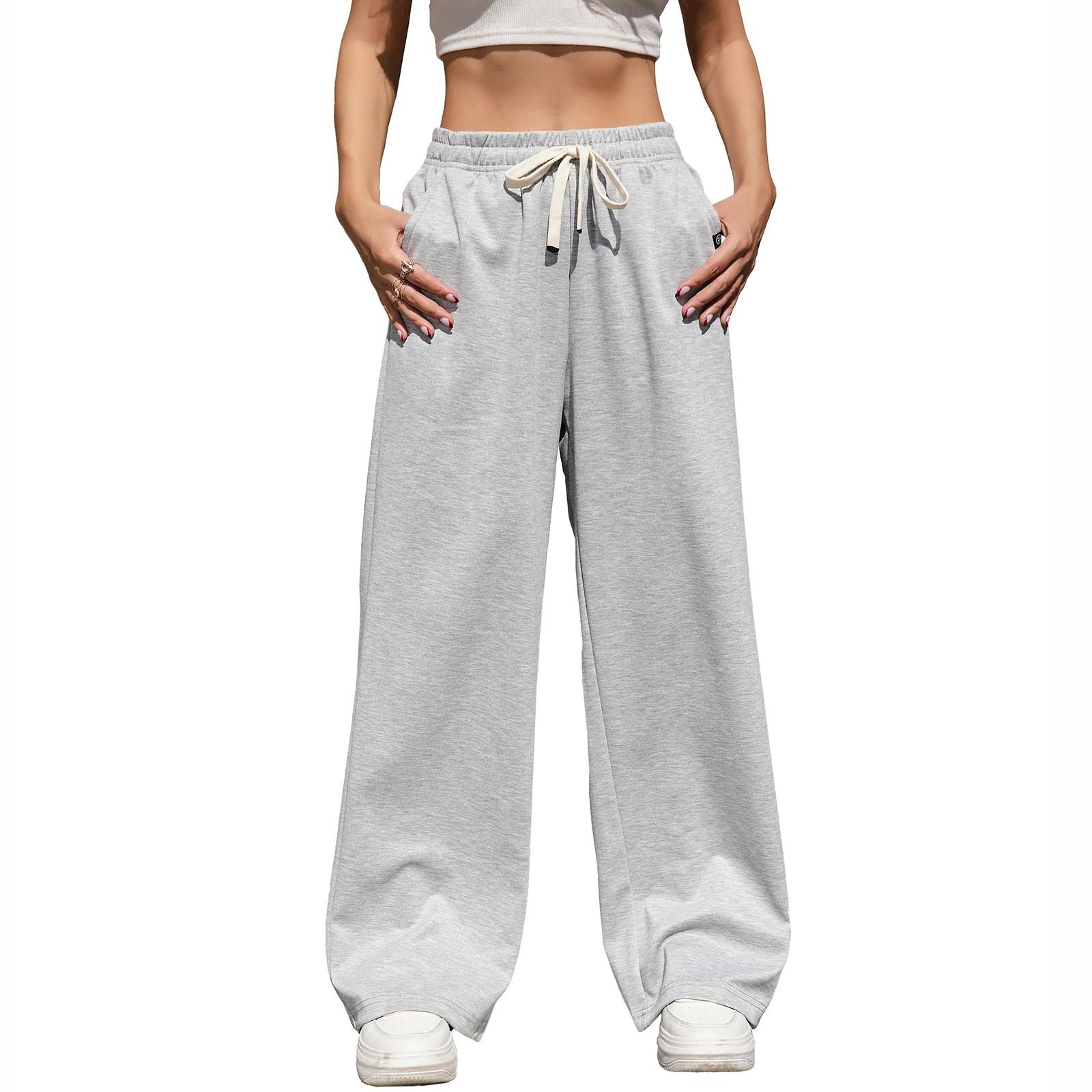 

Женские широкие спортивные штаны с высокой талией, повседневные брюки для занятий йогой XXL