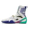 Anta Chaussures de boxe stables, durables, antidérapantes, tissu en cuir synthétique, absorption des chocs, chaussures unisexes, blanc, bleu, vert, 412440902-6