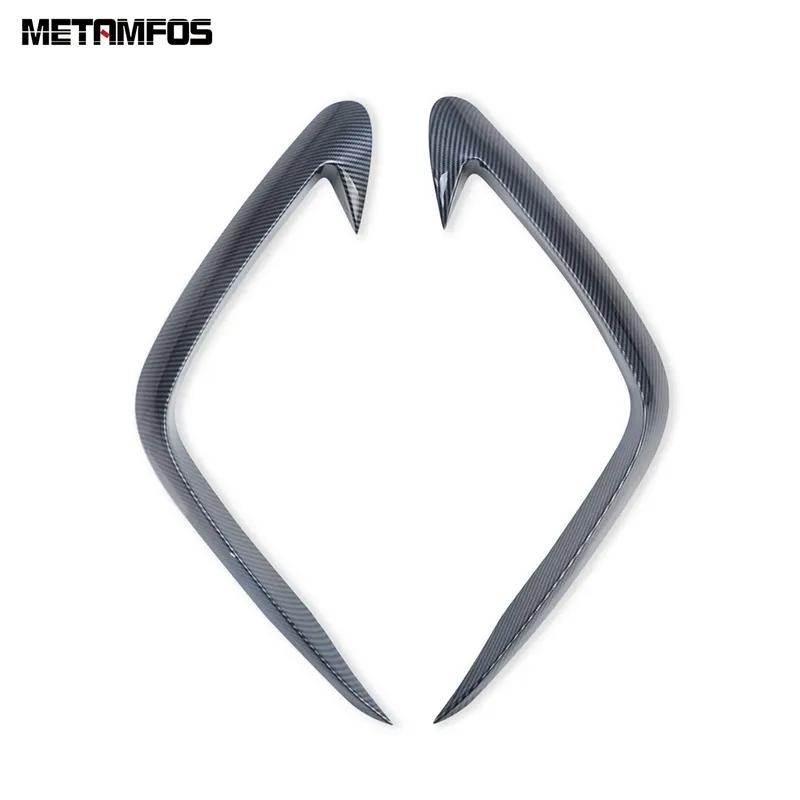 Car Accessories For Hyundai Tucson NX4 - 2024 Exterior Chrome Front Fog Light Lamp Eyelid Eyebrow Foglight Molding Trim