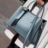 Leather Handbag Women's Large-capacity Women's Bag Trendy Atmosphere Messenger Commuter Women's Bag