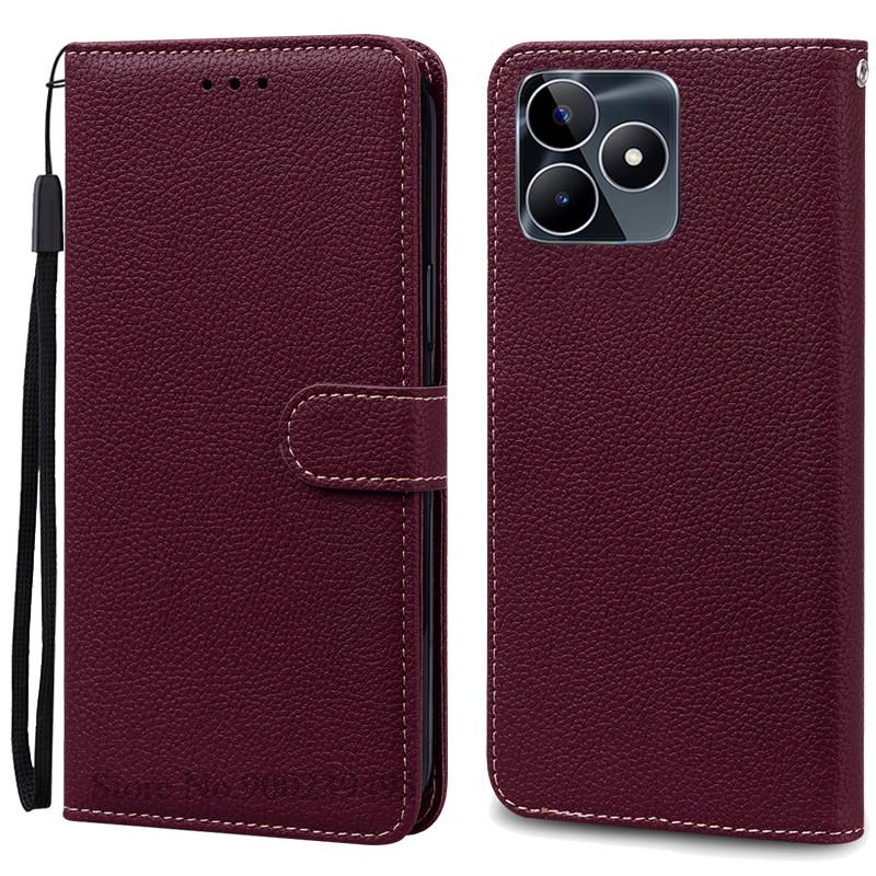 Pouzdro peněženka/flipový kryt z umělé kůže pro Realme C53, pouzdro z umělé kůže pro OPPO Realme C53 C 53, pouzdro na telefon Realme C53, pouzdro a kryt
