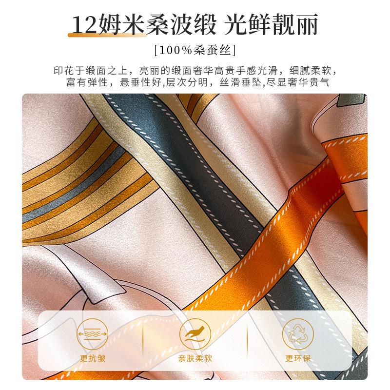 100% Silk Scarf Women Shawls Wraps 68cm Foulard Scarves Pashmina Female Hijab Bandana bufanda Poncho Square Kerchief Écharpes