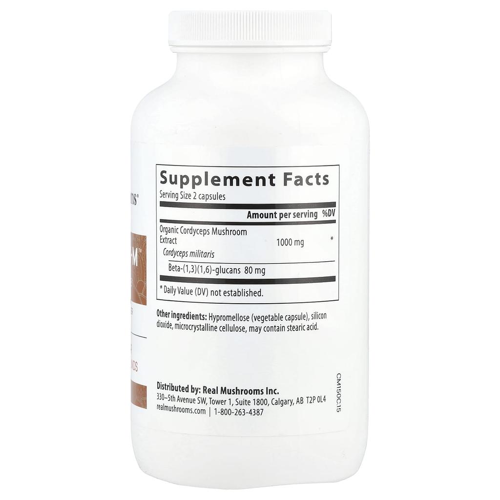 Cordyceps sinensis-M, Mushroom Extract Powder, 300 Capsules