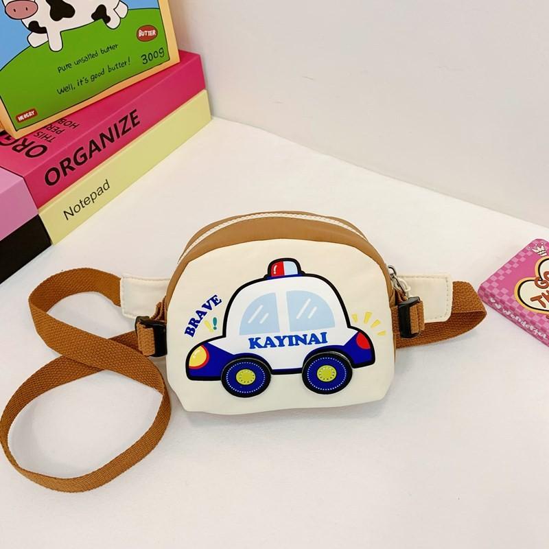 Bolsa Transversal Colorida Infantil Com Estampa de Carro Estilosa Ideal Para Meninos e Meninas na Pré-escola