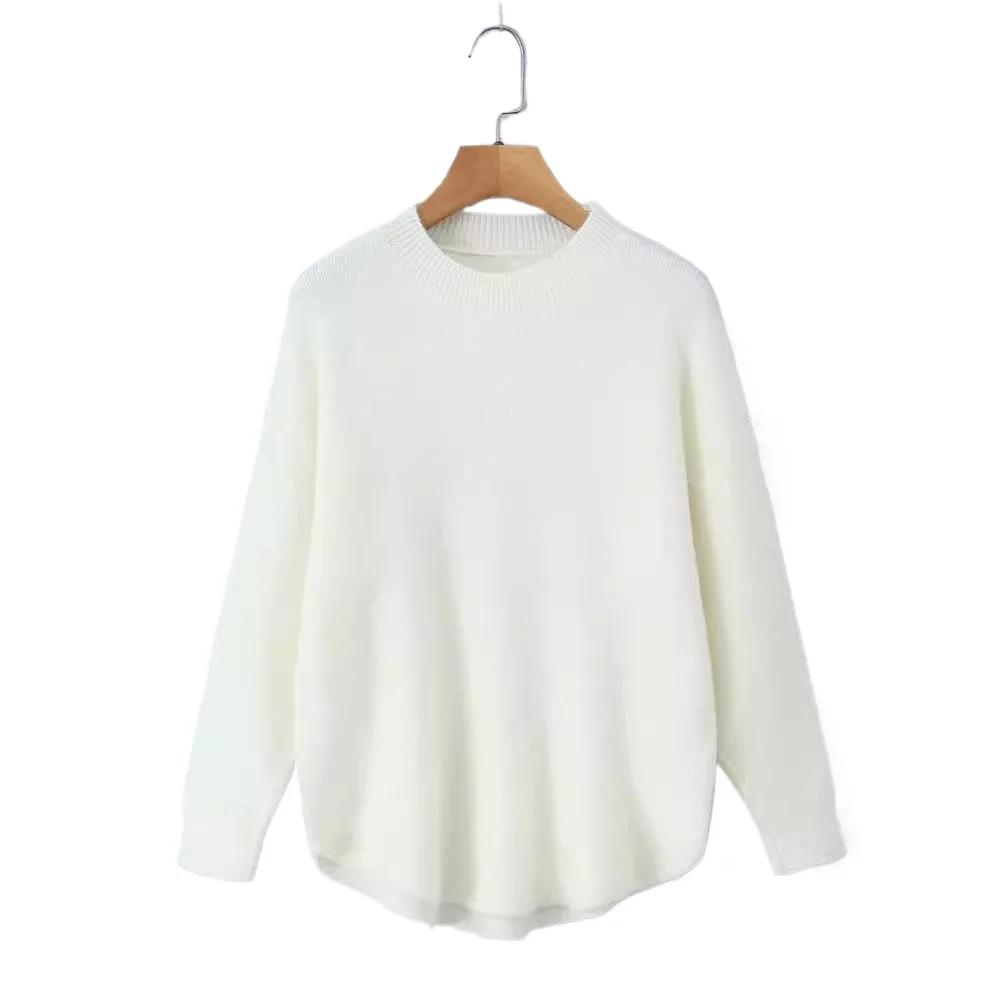 

Свободный женский свитер-пуловер свободного покроя, офисный женский мягкий свитер с длинным рукавом на осень, теплый, шикарный женский трикотажный свитер M