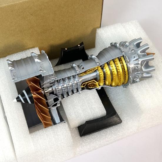 Model turboventilátorového motoru TR900 Běžící motor letadla A380 Figurka Turbojetový letecký motor Dekorace Ornament Mechanická věda Vzdělávací hračka