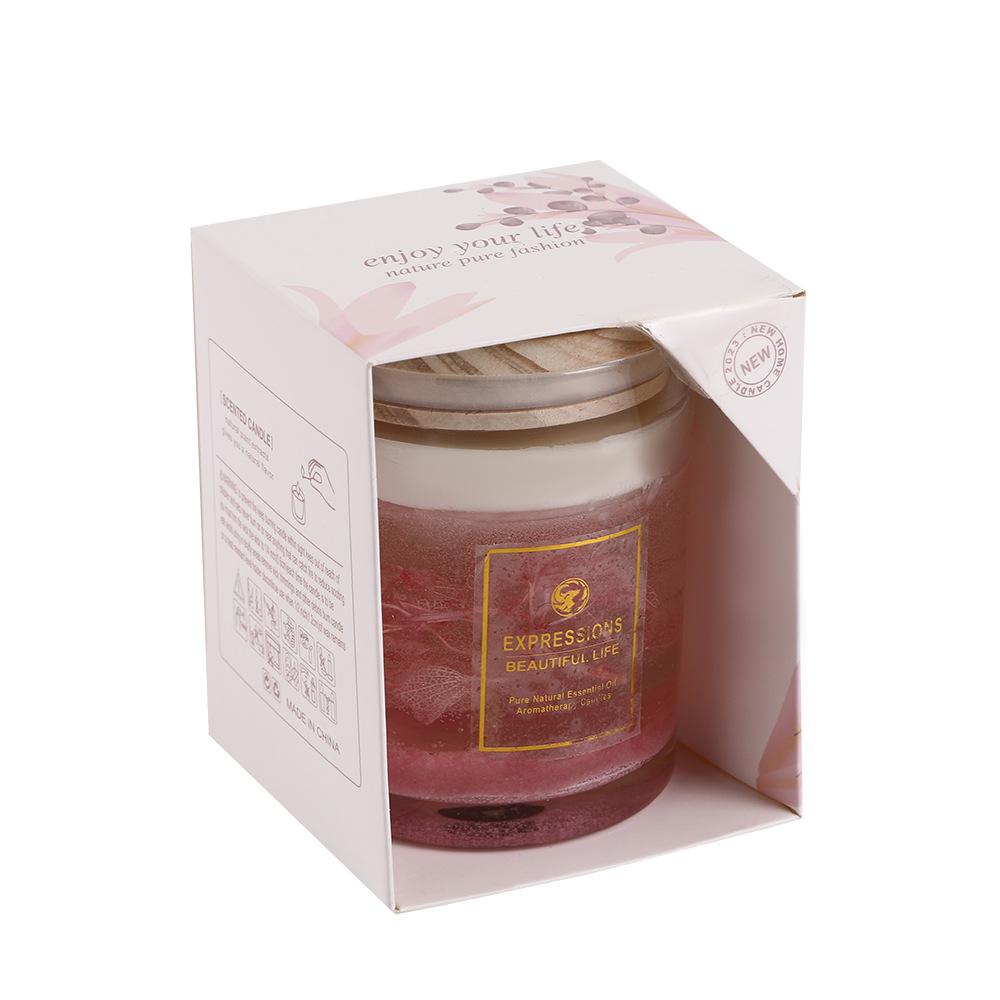 Dried Flower Jelly Aromatherapy Candle Home Fragrance Gift Box Soy Wax Crystal Cup Wax Souvenir Decoration