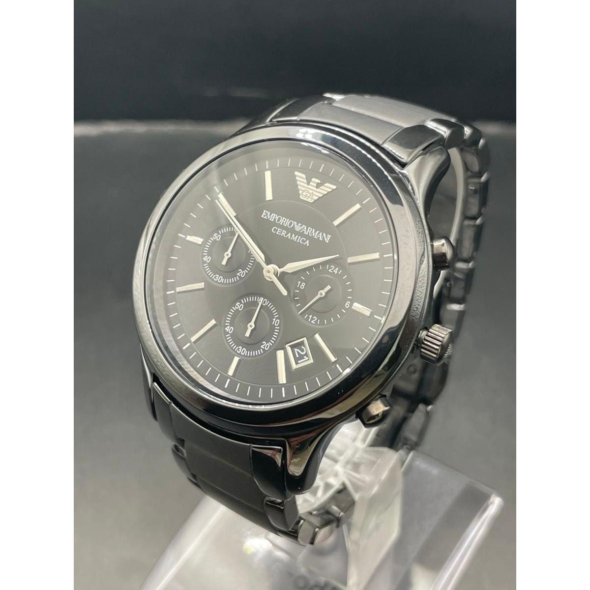 Б/у [Батарея заменена] Emporio Armani AR1452 Мужские керамические часы с хронографом