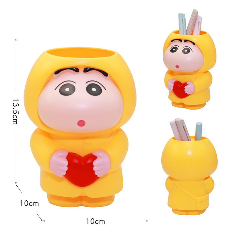 

Милый держатель для ручек Bixin Crayon Shin Chan Серия Офисный настольный держатель для ручек Органайзер Украшение Креативный памятный подарок