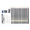 29PCS Multiple Hardness Grades 29pcs Sketch Pencil Kit Charcoal Sketch Pencils  Sketch Learning