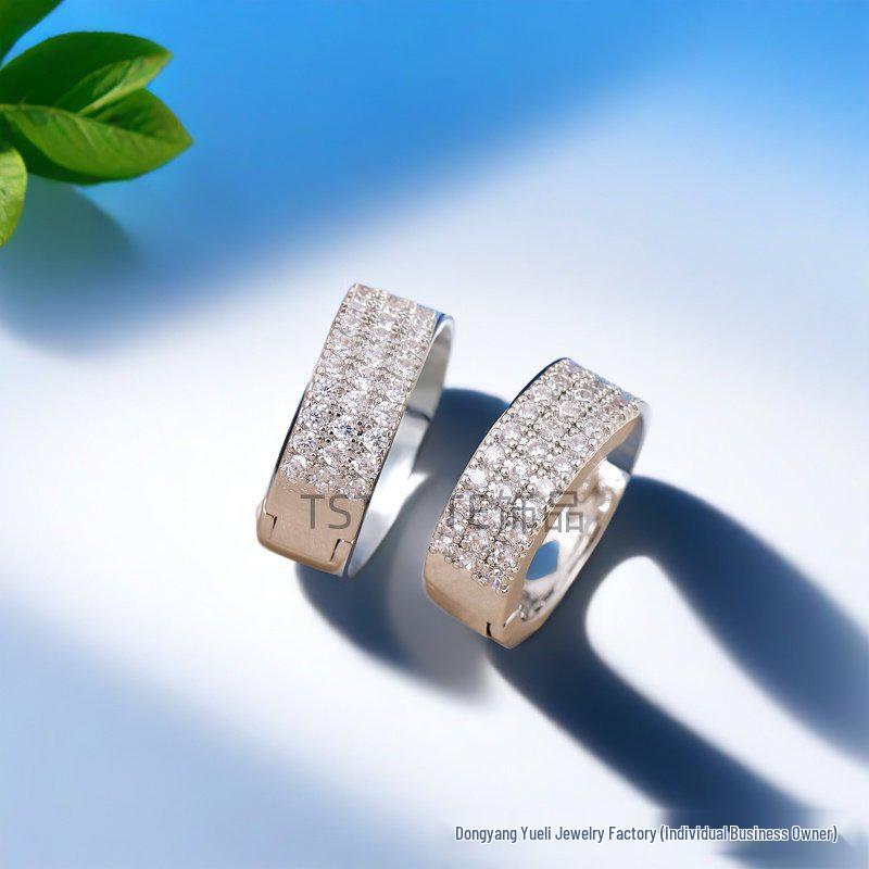 Ежедневные Медные Серьги-Гвоздики с Цирконами: Универсальные, Легкая Роскошь, Летние Украшения