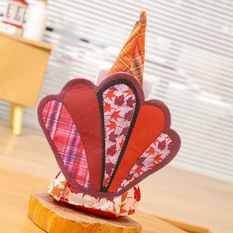 Thanksgiving Turkey Old Man Doll Decoration Cute Courtship Faceless Doll Autumn Color Home Holiday Decoration