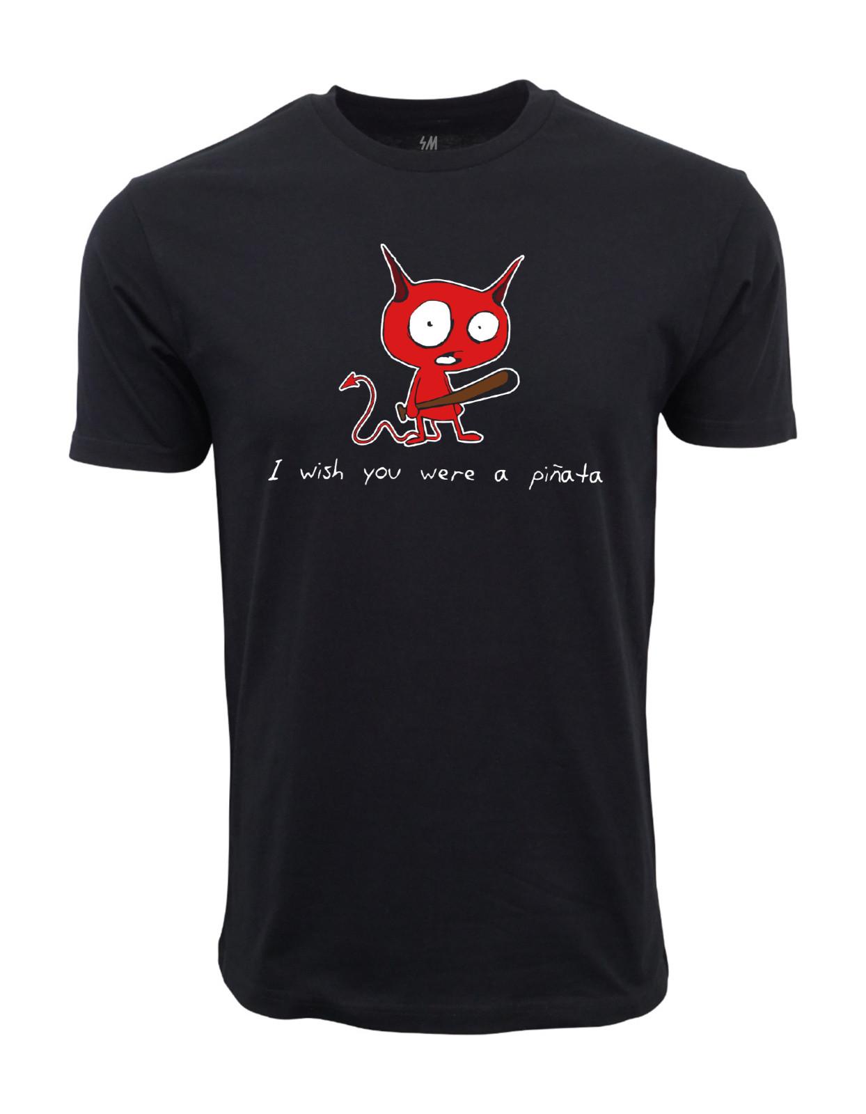 I Wish You Were A Pinata Graphic T shirt L