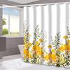 JINRUN Bathroom Thickened Waterproof Curtain Mildew Proof Shower Curtain Shower Partition Curtain Shower Curtain Bathroom Curtain Free Perforation