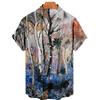 Oversized Shirt Hawaiian Beach Holiday Flower Painting Pattern Summer Casual Man Top Breathable Mens Design Clothing New