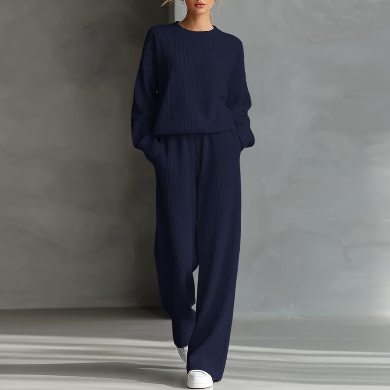 ZANZEA Women Long Sleeve Blouse and Pants Casual Two Piece Suit Sets