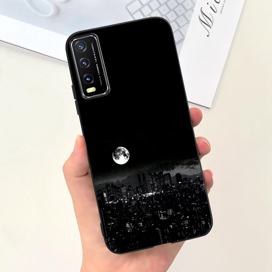 Custodia For Vivo V2027 V2027 Vivo Y11s Y12s Y20i Y20 Custodia per Telefono Morbida Opaca Silicone Liquido Antiurto Paraurti Capa Elegante Moda