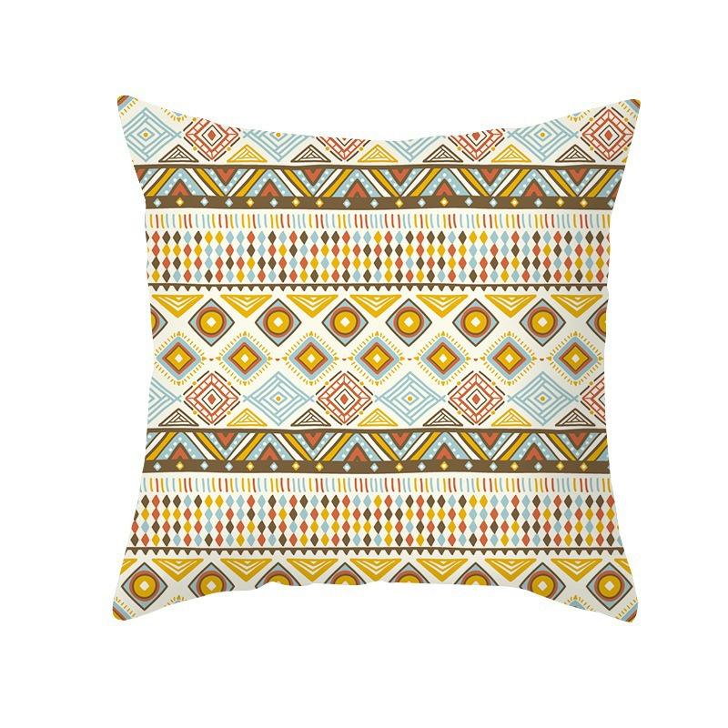 New Bohemian Color Geometric Pattern B&B Hotel Model Room Home Decoration Sofa Square Pillow