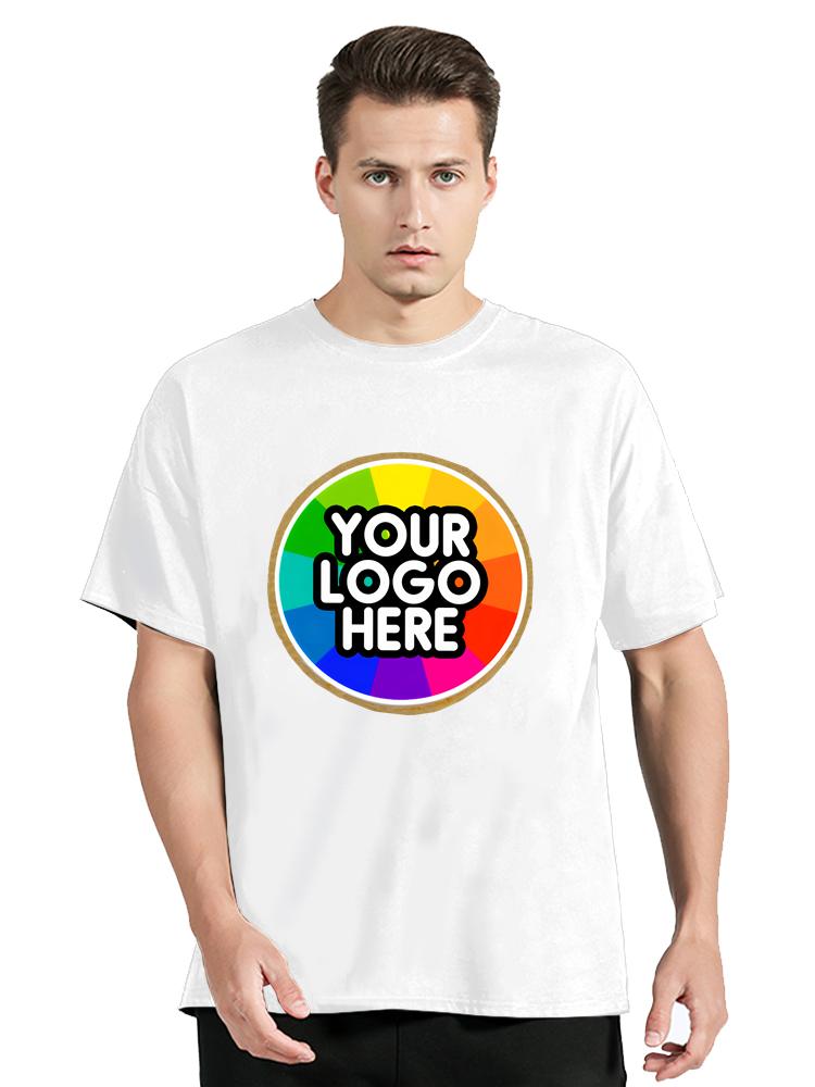 Customized Cotton Printed Your Logo Tshirts Men Short Sleeve Tshirt Women Personality Casual Streetwear Custom Tees Tops