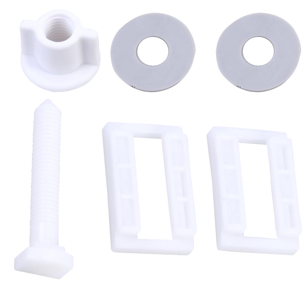 Toilet Replacement Screws Bolts Bolt Nuts Universal Hinge Plastic Screw White Screwdriver And For