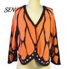 Costume di Halloween Maglieria Estetica Shawl Cardigan a Maglia Farfalla, Poncho a Manica Pipistrello Aperto Davanti Abbigliamento Artistico per Festival per Donne Mantellina,