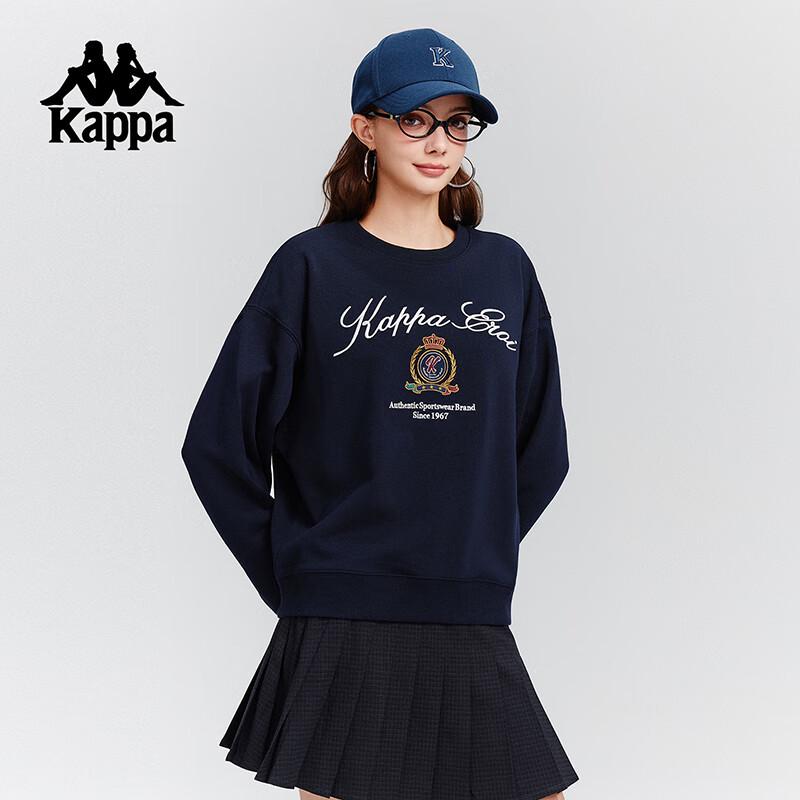 Kappa Women's Casual Round Neck Knit Sweatshirt