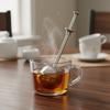 2PCS Fine Mesh Long Handle Tea Strainer Ball Press Type Tea Filter Creative Tea Infuser  Black Tea