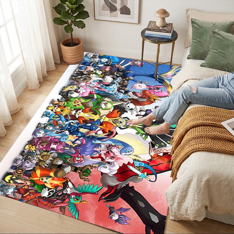 Pokmon Living Room Nonslip Area Rug Soft Carpet For Bedroom Game Playroom Sofa Office Home Decor Doormat Christmas Gift C9291681